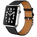 Apple Watch Band, 42mm [Business Series] Apple Watch Leather Band Cow Leather Replacement Band for 42mm Apple Watch Series 3/Series 2/Series 1/Sport/Edition (Black 42mm)