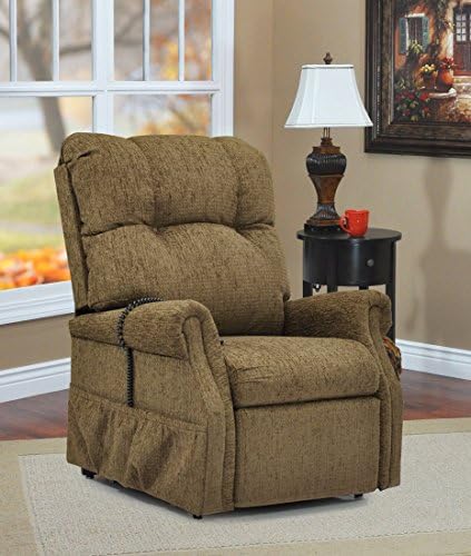 Medlift Wood Living Room Chair Med Lift Dawson Two-Way Reclining Lift Chair - Tan 33.5 X 41.5 X 41.5 Inches Tan