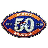 Denver Broncos Anniversary Logo Embroidered Iron Patches