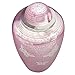 Cremation Urns by Meilinxu - Funeral Urns for Human Ashes Adult Memorial -Hand Made in Brass & Hand Engraved - Display Burial Urn At Home or in Niche at Columbarium (Pink Brilliant Butterflies, Large)