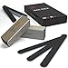 100/180 120/240 Combo Pack Nail File/Emery Board with 2 Piece Buffer Block Set - for Smooth and Shiny Nails - Home or Professional Manicure/Pedicure Kit