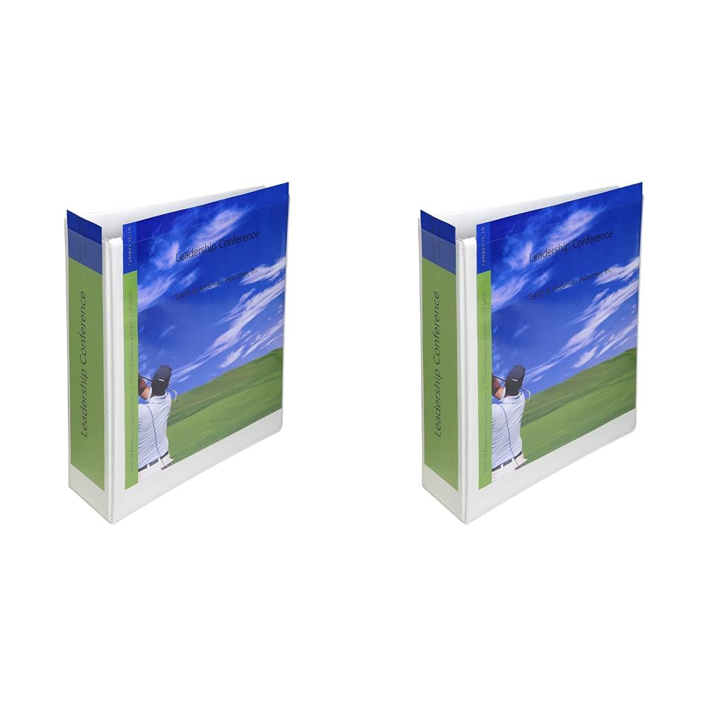 Exacompta - Ref 53945E - Kreacover Collection - Prem'Touch Lever Arch File - 320 x 300mm in Size, Suitable for A4+ Documents, Polypropylene, 2 Rings, 80mm Spine - White (Pack of 2)