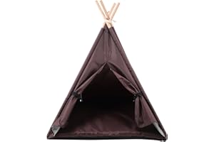 GALPADA Oxford Cloth Pet Tent Teepee for Small Medium Dogs and Cats Removable Washable Indoor Outdoor Sleeping House Secure a