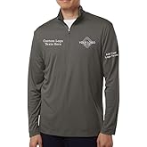Custom Allpro Embroidery Stitching Personalized Logo Texts Men Performance Quarter Zip Pullover 41870