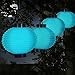 Pure Garden 50-19-B (Blue, Solar Outdoor Lantern-Hanging Nylon Rechargeable LED Chinese Lighting for Garden, Patio, Gazebo, or Backyard, Set of 4), 8