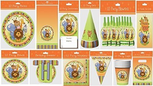 103pcs Jungle Animal Theme Party Set
