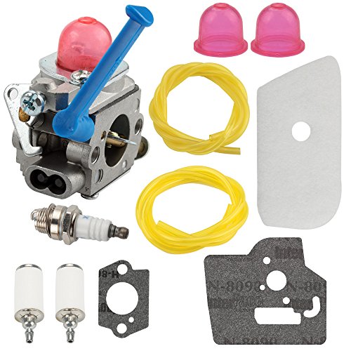 Harbot 128CD 128LD Carburetor for Husqvarna 124L 125E 125C 125L 125LD 125R 125RJ 128C 128L 128LDX 128R 128RJ 128DJX Craftsman String Trimmer with Air Filter Tune Up Kit