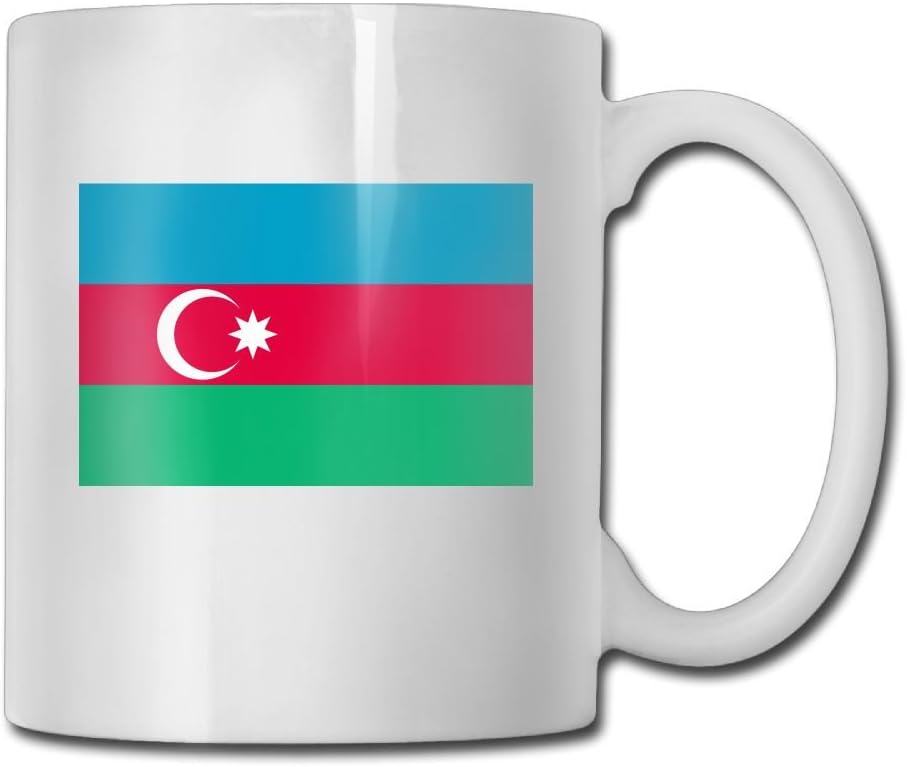 Flag Of Azerbaijan Stylish Tea Mugs - Add Pictures, Logo, Or Text To Our Custom Mugs