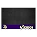 FANMATS - 12191 NFL Minnesota Vikings Vinyl Grill Mat Black 26