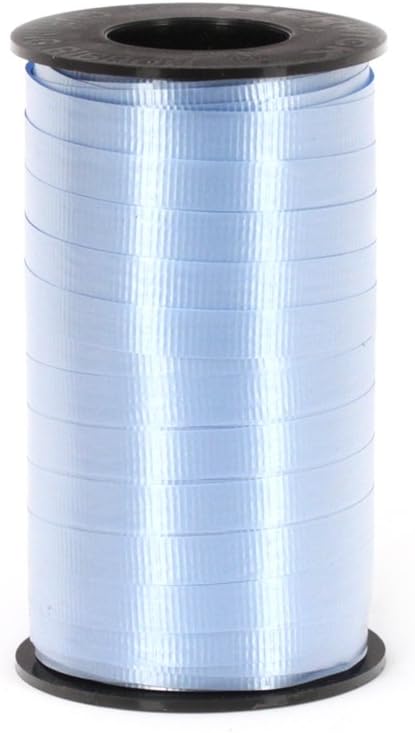 Berwick 3/8-Inch Wide by 250 Yard Spool Super Curl Crimped Splendorette Curling Ribbon, Light Blue