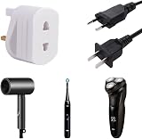 Gadgets Hut UK White Plug Adapter 1A Fused Shaver Plug Adaptor 2 Pin to UK 3 Pin view 3