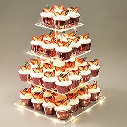 Yumhouse Cupcake Stand for 50 Cupcakes,4-Tier