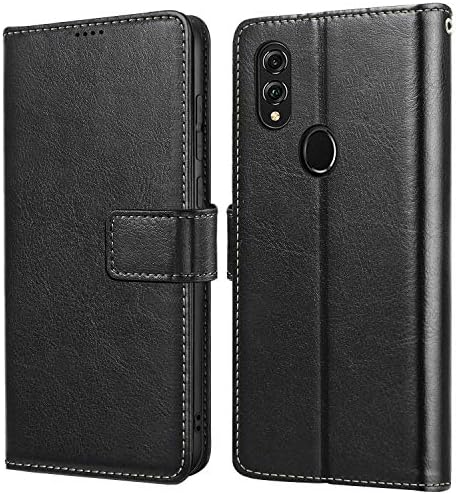YECOSIN Phone Case for Huawei Honor 8X,Flip Leather Cover for Huawei Honor 8X Holsters Wallet Case Black