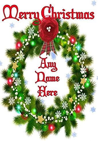 Foto Di Auguri Natale.Bnxc9 Biglietto Di Auguri Con Ghirlanda Di Natale Formato A5 Personalizzabile Amazon It Cancelleria E Prodotti Per Ufficio