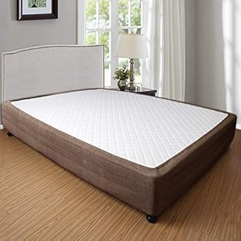 Box Spring Cover-Fashion Original Performance Box Spring Wrap, All Around with Elastic, Add Color to Box Spring with Stylish Cover, Fits Box Springs Up to 15 Inches Tall (Mocha, Queen)