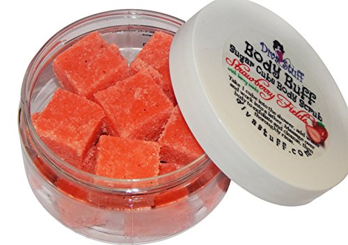 Diva Stuff , Strawberry Fields Scent Sugar Scrub, Exfoliates and Hydrates Skin, 8 Oz