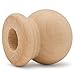 Wood Finials, 3/4 Inch Tall with 1/4 Inch Hole, Unfinished Wood Finials for 1/4 Inch Dowel Rods, Wood Dowel Caps for Crafts and DIY, Pack of 100 by Woodpeckers