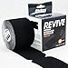 Fitdom Kinesiology Physiotherapy Sports Tape+Bonus Instruction Guide. Therapeutic Taping for Knee, Shoulder, Elbow, Boost Recovery & Support, Uncut & Precut (Jet Black Precut, Precut-20 Strips)
