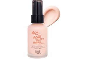 TOUCH IN SOL No Poreblem Hybrid Primer - Extra Pore Covering - 24/7 Matt Finish Sebum and Shine Control - with Vitamin C & E and Green Tea Extracts For Smooths Skin, 1.01 fl.oz.