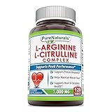 Pure Naturals L-Arginine/L-Citrulline Complex (1000 Mg - 120 Tablets) * Combines Two Amino Acids with Potential Health Benefits * Supports Energy Production * Aids to Improve Athletic Performance an