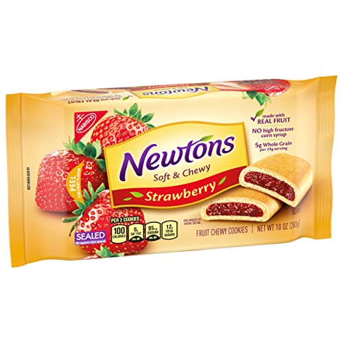 NEWTONS SOFT & FRUIT CHEWY STRAWBERRY COOKIES, (STRAWBERRY BARS), 10 OZ PACK