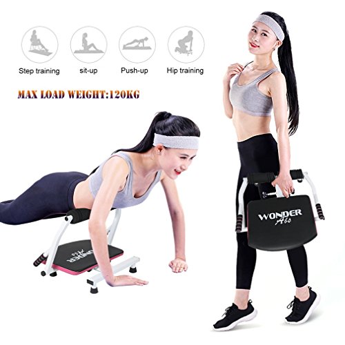 Belovedkai 6 in 1 Abdominal Muscles Sit-Up Machine, Mini Supine Body-Building Fitness Equipment