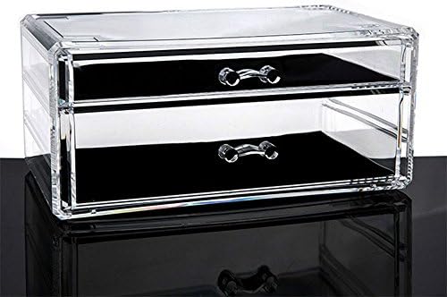 ROOYF Desktop Storage Box Lipstick Dressing Table Desktop Storage Box Drawer Type Acrylic Cosmetic Transparent Box
