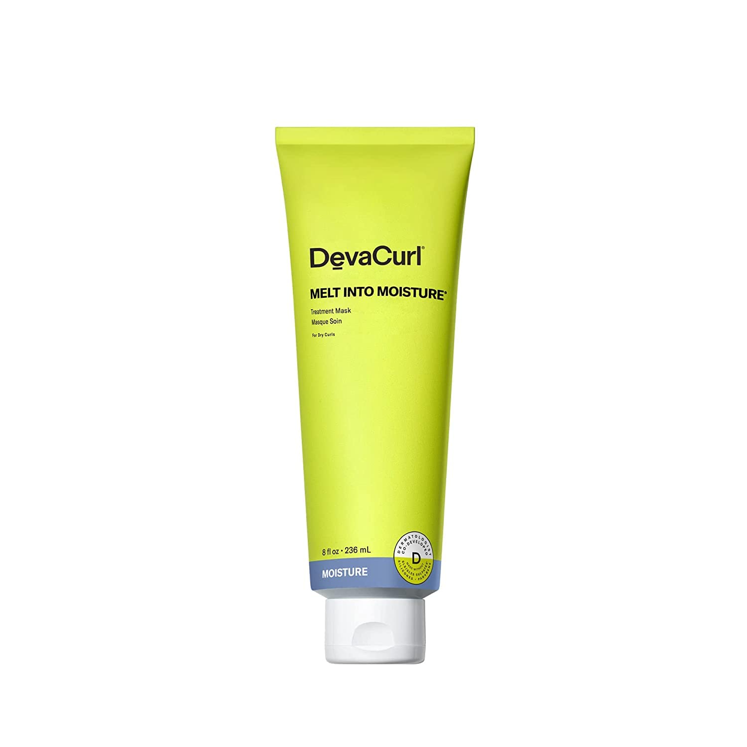 DevaCurl Melt Into Moisture Treatment Mask - Unisex 8 oz Jar - 236.59 ml - Deep Conditioning Treatment