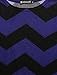 Allegra K Women's Zig-Zag Pattern Knitted Relax Fit Tunic Shirt L Black Blue
