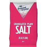 Diamond Crystal Granulated Plain Diamond Salt 25lbs