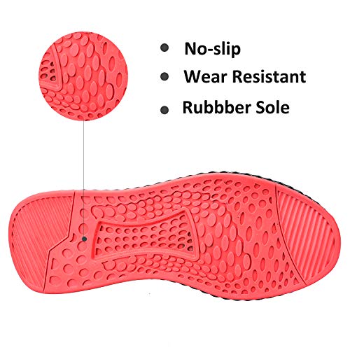 SUADEX Indestructible Steel Toe Shoes Men Women, Work Safety Shoes Slip Resistant Working Shoes Industrial Construction Sneakers for Summer 78A Black Size 11.5-12 Women/10-10.5 Men