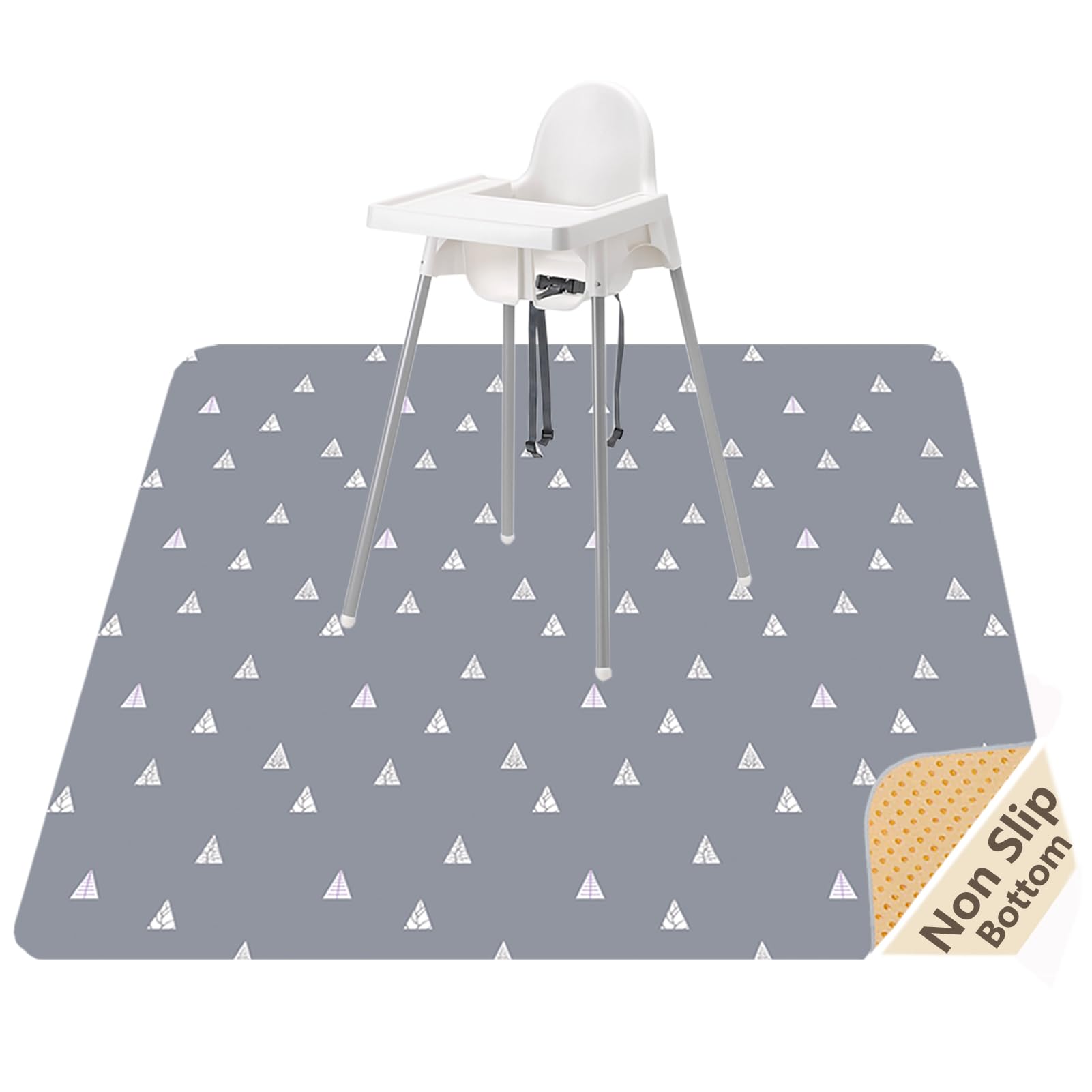 Womumon Waterproof Mat - High Chair/Arts/Crafts Non-Slip, Washable Weaning Splash Mat