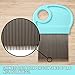 4 Pack Lice Combs, Nit Remover with Metal Teeth and Magnifier Tool for Hair and Head (Turquoise Blue)