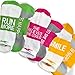 Gone For a Run Inspirational Athletic Running Socks - One Size Fits Most - Set of 3 Pairs - Multicolored (Lov'n the Run)