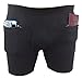 Clever Travel Companion Mens Underwear - Boxer Briefs Pickpocket Proof Soft Cotton Underpants - Travel Shorts Underwear with 2 Secret Zipper Pocket for Traveling - (Small, Black)