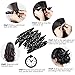 30pcs Hair Rollers - HailiCare Foam Hair Roller for Hair DIY - Flexible Soft Pillow Curlers - No Heat for Women & Kids (Black)
