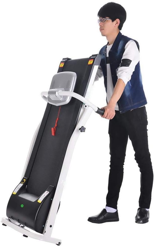 hffbyvty Home Treadmill，Folding Treadmill Home Office Portable Treadmill Fitness Training Fitness Equipment, 110V
