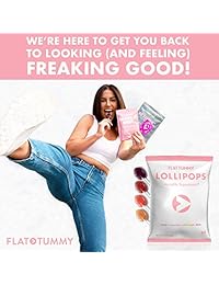 Lollipops Supresores de Appetite de Tummy Plano, los mejores Suckers naturales, 4 grandes sabores + manzana, uva, sandía y cereza, + reprimir los rastrillos, el perfecto bajo calorías Diet Candy