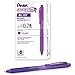 Pentel BL107V EnerGel-X Retractable Roller Gel Pen, .7mm, Violet Barrel/Ink, Dozen