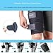 Runflory Thigh Support Brace, Adjustable Thigh Slimmer Trimmer Compression Thigh Sleeve Wrap Brace for Sore Hamstring, Quad Support or Injury Recovery, Running & Sports - One Size, Black