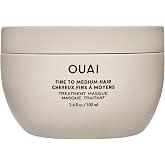 OUAI Fine to Medium Hair Treatment Mask (3.4 oz) | Lightweight Deep Conditioning Hair Mask with Shea Butter, Keratin &amp; Panthenol - Helps Hydrate, Strengthen &amp; Repair Damage