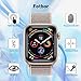 [2 Pack] Fotbor [Full Coverage] [Full Glue] Compatible for Apple Watch 40mm Series 4 Tempered Glass Screen Protector, Anti-Scratch HD Clear Anti-Bubble for iWatch 40mm Screen Protector