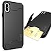 CoverON Credit Card Holder Protective SecureCard Series for Apple iPhone X Case, Black
