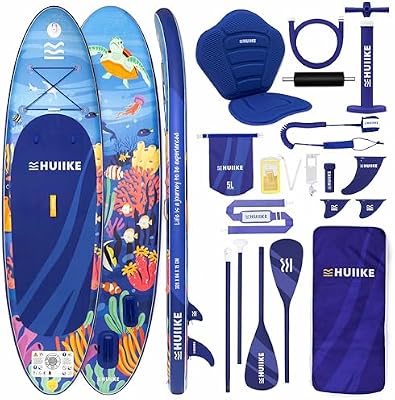 Paddle Gonflable Adulte 10' - 12' avec Accessoires Inclus