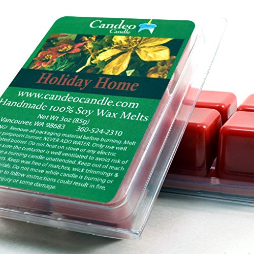 Holiday Home, Super Scented Soy Melt Cubes, Pack of 2, Christmas Wax Melts