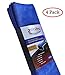 Zeigen Premium Plush Microfiber Towels ? 400 GSM ? Blue 16in x 16in Pack of 4