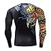 Men's 3D Novelty Lycra Compression Shirt Skin Tight Shirt Vest Short/Long Sleeve Shirt
