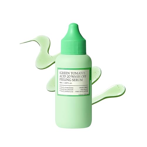 FULLY Green Tomato Acid 20 Exfoliating Wash Off Serum, 21% AHA+BHA+PHA for Dead Skin, Magic Green Potion, Body Exfoliator, for Strawberry Skin, Smooth Texture, Korean Vegan Skincare, 1.69 fl.oz
