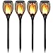 TomCare Solar Lights Upgraded, Waterproof Flickering Flames Torches Lights Outdoor Solar Spotlights Landscape Decoration Lighting Dusk to Dawn Auto On/Off Security Torch Light for Patio Driveway (4) primary