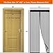 Holihifi Magnetic Screen Door - Magnets Mesh Door Fits Doors up to 34 x 82, Magnetic Closure, Full Frame Hook & Loop